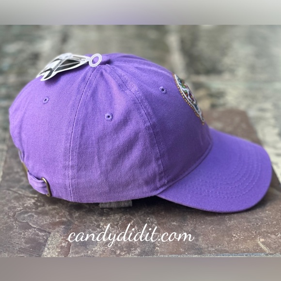 NWT Candy Did It! One Of A Kind Purple Sugar Scull Twinkle Bling Ball Cap - Picture 6 of 8